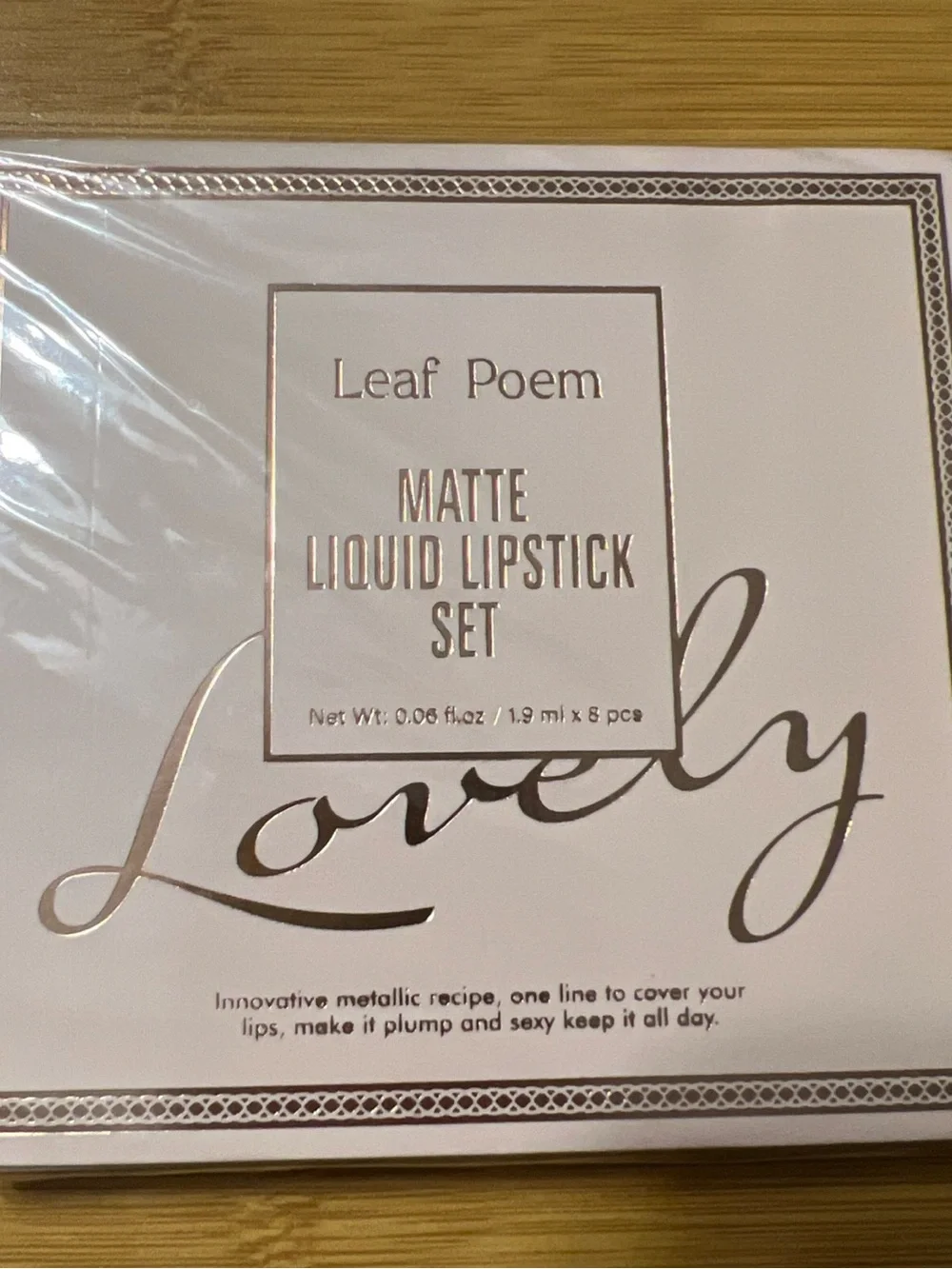 Leaf Poem Matte Liquid Lipstick Set Of 8 - NIP